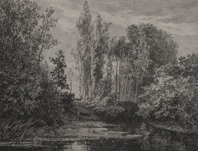 Hjorte i vandkanten af Charles Francois Daubigny