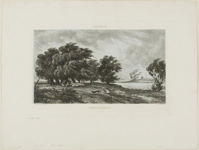 Storm vejr af Charles Francois Daubigny
