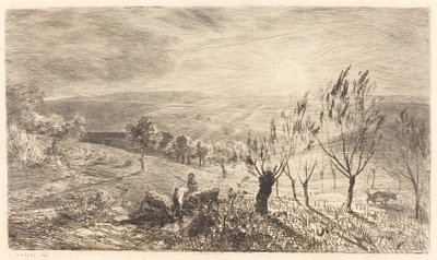 Solopgang af Charles Francois Daubigny
