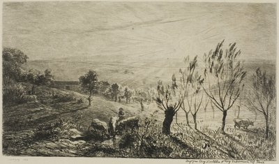 Solopgang af Charles Francois Daubigny