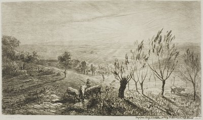 Solopgang af Charles Francois Daubigny
