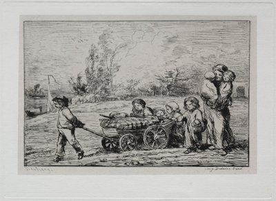 Bådturen: Flytning ind i Le Botin The Ships Furnishings or Moving to the Boat, 1861. af Charles Francois Daubigny