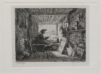 Sejlturen: Studiet på båden af Charles Francois Daubigny
