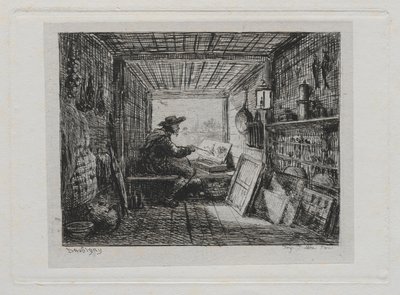 Bådturen: Studiet på båden, 1861. af Charles Francois Daubigny