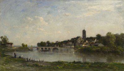 Broen mellem Persan og Beaumont-sur-Oise, 1867 af Charles Francois Daubigny