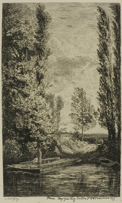 Færgebåden af Charles Francois Daubigny