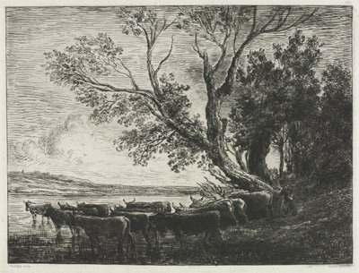 Ford, 1865. af Charles Francois Daubigny