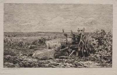 Druehøsten, 1865. af Charles Francois Daubigny