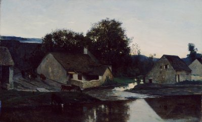 Hamlet of Optevoz, ca. 1852 af Charles Francois Daubigny