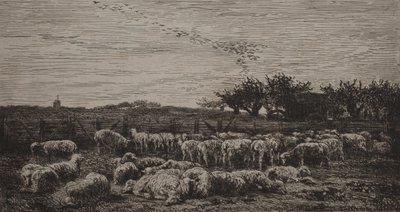 Den store fårefold af Charles Francois Daubigny