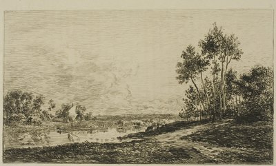 Seinen ved Port Maurin af Charles Francois Daubigny