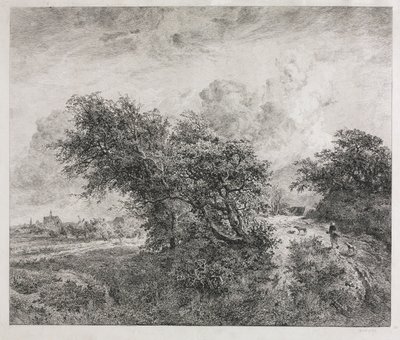 The Thicket, 1855. af Charles Francois Daubigny