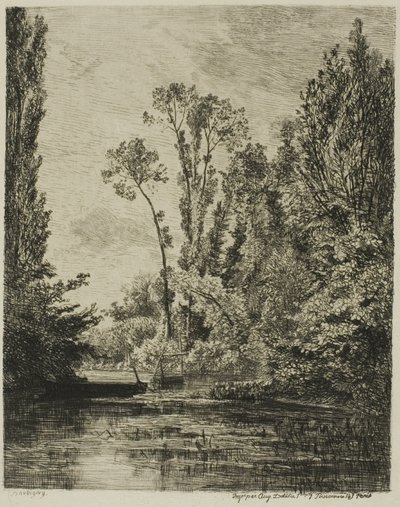 Jomfruøerne ved Bezons (Fiskehullet) af Charles Francois Daubigny
