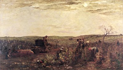 Vinhøsten i Bourgogne, 1863 af Charles Francois Daubigny