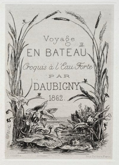 Titelfrontbillede til albummet: Bådturen af Charles Francois Daubigny