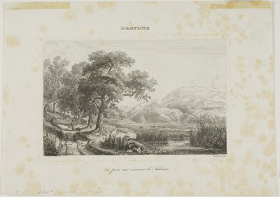 Udsigt taget nær Subiaco af Charles Francois Daubigny