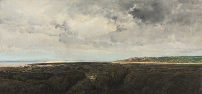 Villerville set fra Le Ratier, 1855. af Charles Francois Daubigny