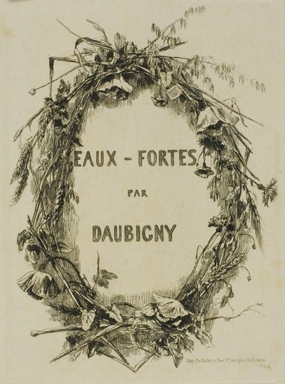 Krans af vilde blomster, Frontispice af Charles Francois Daubigny