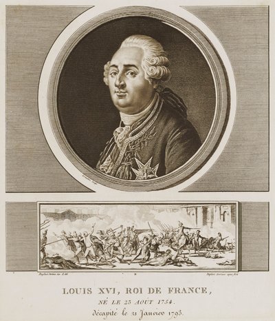 Ludvig XVI. Konge af Frankrig af Charles Francois Gabriel Levachez