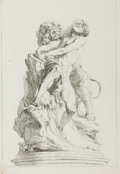 Milo af Croton af Charles Francois Hutin