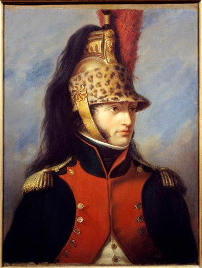 Portræt af Louis Bonaparte (1778-1846) i uniform af oberst fra 5. drageregiment Maleri af Charles Francois Jalabert (1819-1901) 1852 Malmaison musee du chateau - Portræt af Louis Bonaparte (1778-1846 af obersts uniform) den 5. vedr af Charles François Jalabert