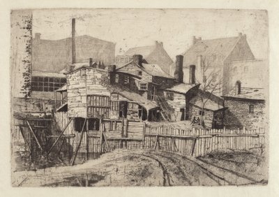 Uden titel (træhus i byen) af Charles Frederick William Mielatz
