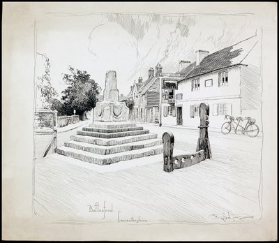 Bottesford Market Cross, Leicestershire, 1892-1933 af Charles George Harper