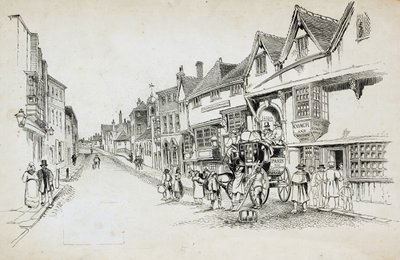 High Street, Canterbury, Kent, 1892-1933 af Charles George Harper