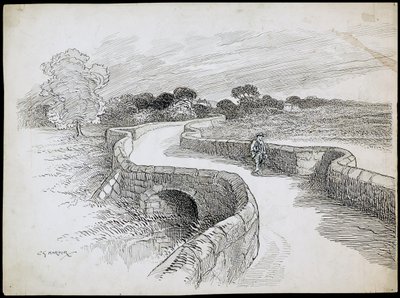 Swarkestone Bridge, Stanton By Bridge, Derbyshire af Charles George Harper
