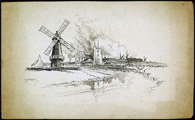 Wellington Windmill, Barking, Greater London af Charles George Harper