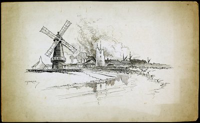Wellington Windmill, Barking, London, 1892-1933 af Charles George Harper