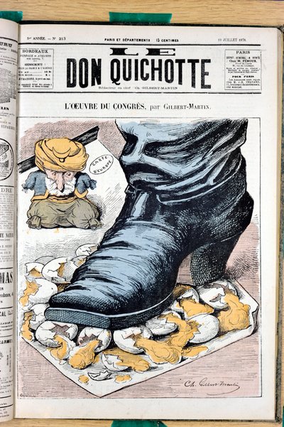 Cover af "" Le Don Quixote "", nummer 213, Satirique en Couleurs af Charles Gilbert Martin