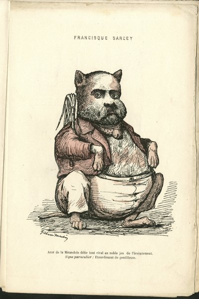 Illustration af Charles Gilbert-Martin (1839-1905) i "" Contemporary Grimaces"" af Charles Gilbert Martin