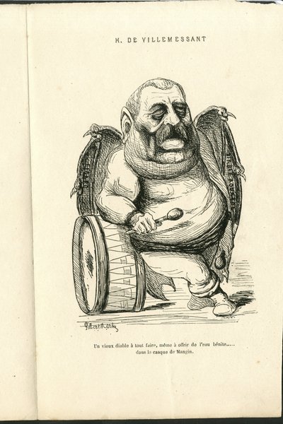 Illustration af Charles Gilbert-Martin (1839-1905) i "" Contemporary Grimaces"" af Charles Gilbert Martin