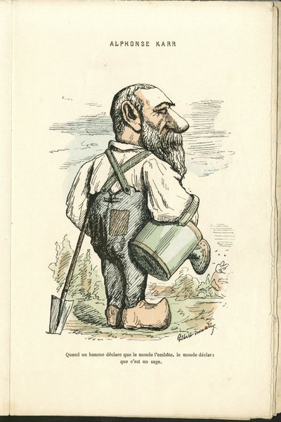 Illustration af Charles Gilbert-Martin (1839-1905) i "" Contemporary Grimaces"" af Charles Gilbert Martin