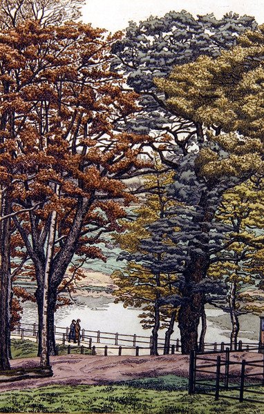 Highgate damme af Charles Ginner