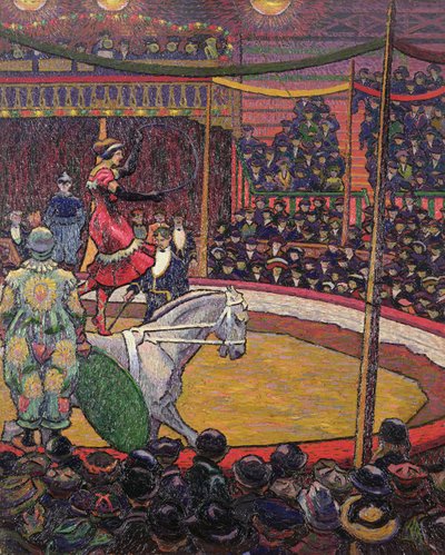 Cirkus, ca. 1913 (olie på lærred) af Charles Ginner
