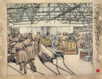 Fyldningsfabrikken, Hereford af Charles Ginner