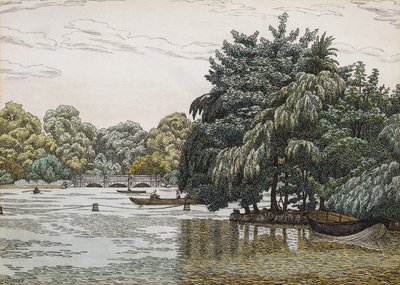 The Serpentine, Hyde Park af Charles Ginner