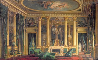 En salon på Monsieur Basile Parents hotel, Place Vendome, Paris, 1866 af Charles Giraud