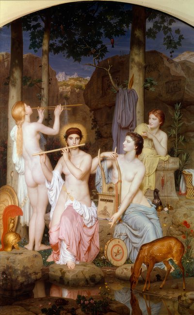 Minerva og gratisterne af Charles Gleyre