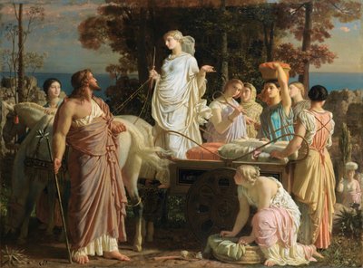 Ulysses og Nausicaa, ca. 1853. af Charles Gleyre