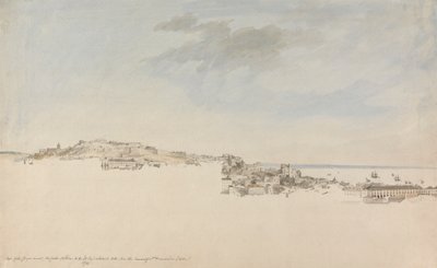 Lissabon fra klosteret St. Francis da Citadel af Charles Gore