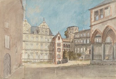 Ruinerne af Chateau du Heidelberg af Charles Gore
