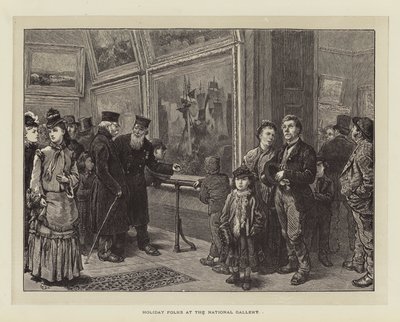 Feriefolk på Nationalgalleriet af Charles Green