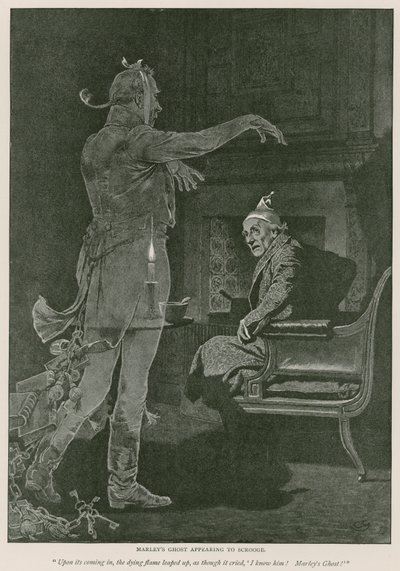 Illustration til A Christmas Carol af Charles Dickens af Charles Green