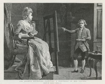 Sir Joshua Reynolds i London af Charles Green