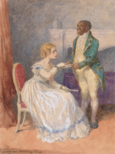The Visiting Card - Langham Sketching Club Emne af Charles Green
