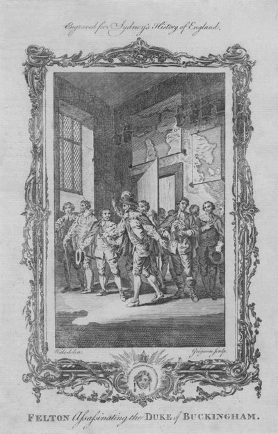 Felton myrdede hertugen af Buckingham, 1773. af Charles Grignion