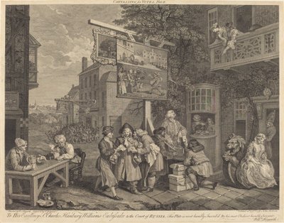 Indsamling af stemmer af Charles Grignion after William Hogarth